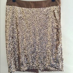 The Limited gold sequined skirt